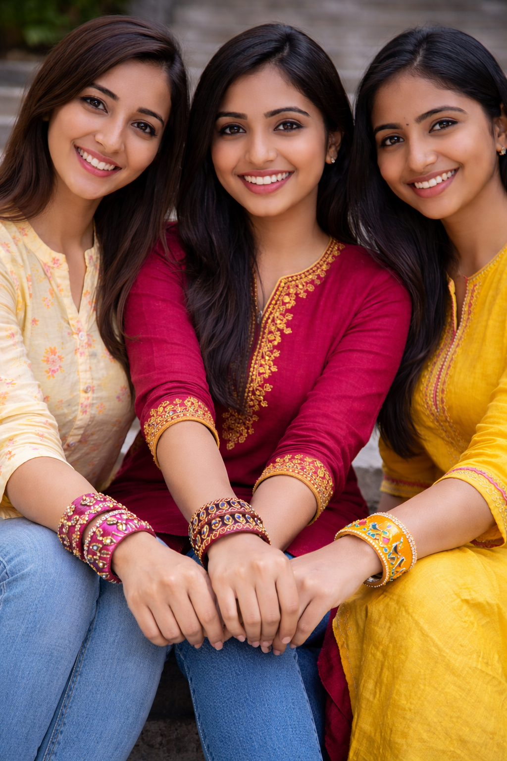 Classy & Chic: The Perfect Salwar and Silk Thread Bangle Combo
